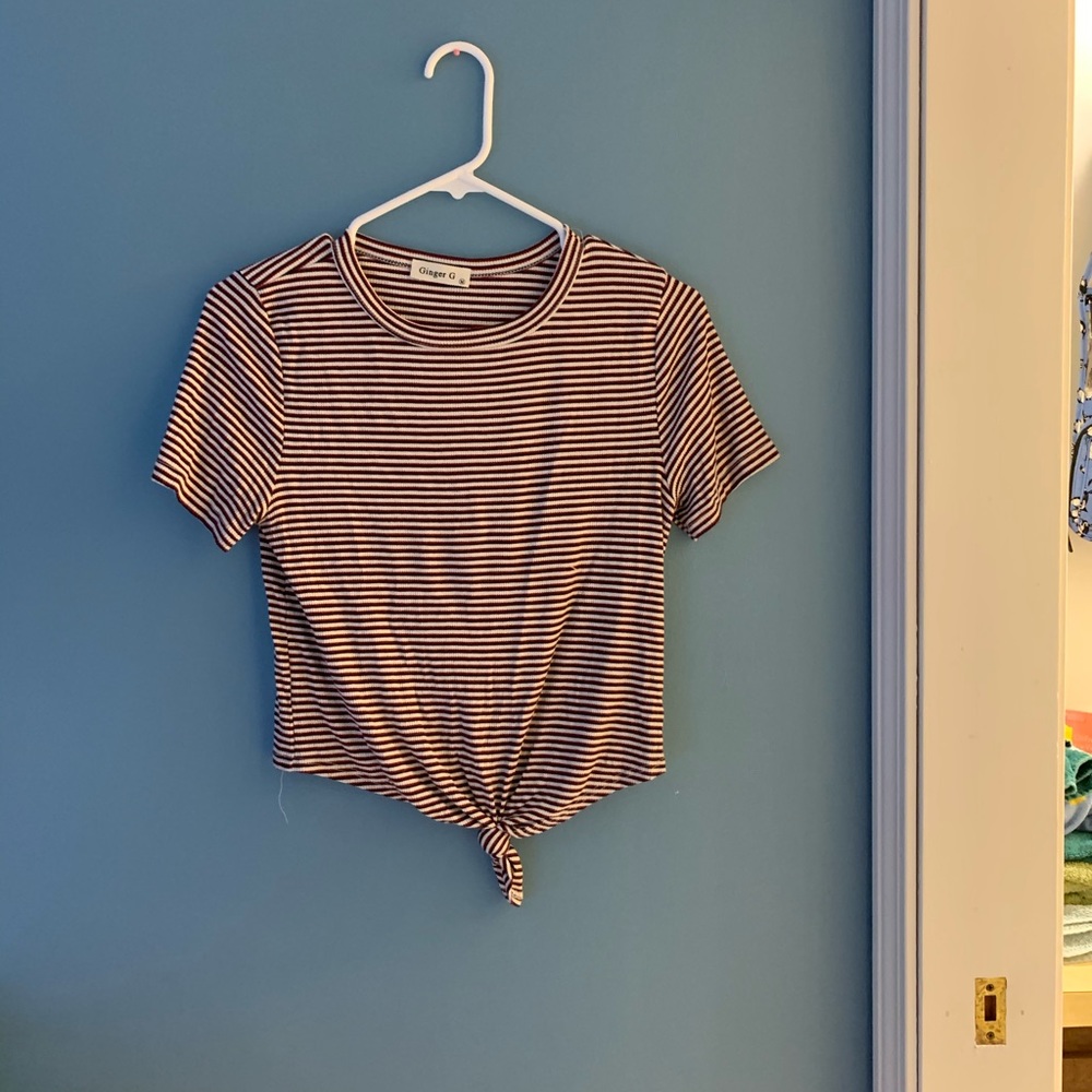 Striped crop top